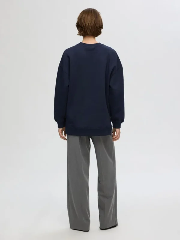 SELECTED LÅNG SWEATSHIRT Blue Clearance