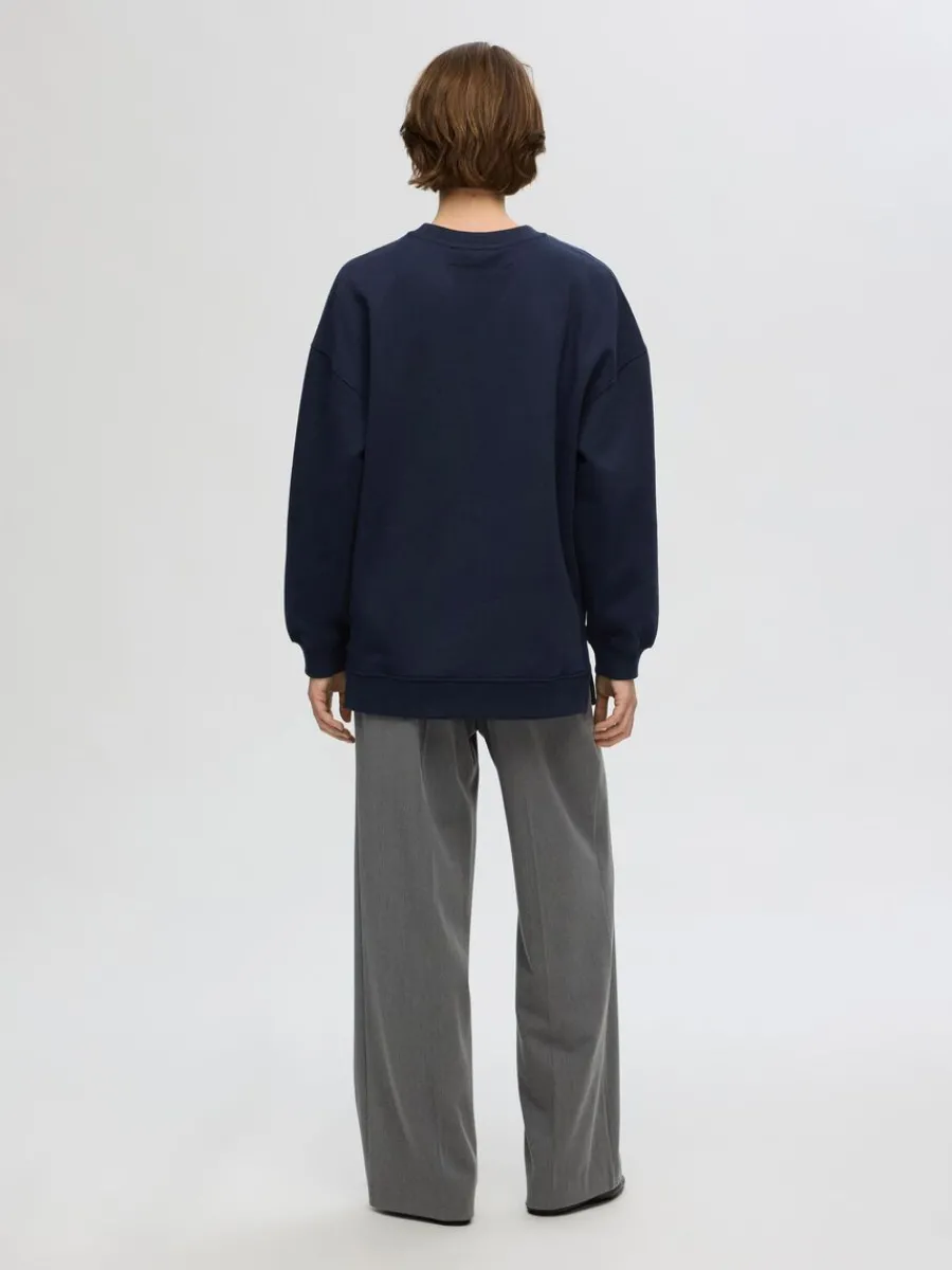 lng_sweatshirt_4-1.webp SELECTED LÅNG SWEATSHIRT Blue Clearance