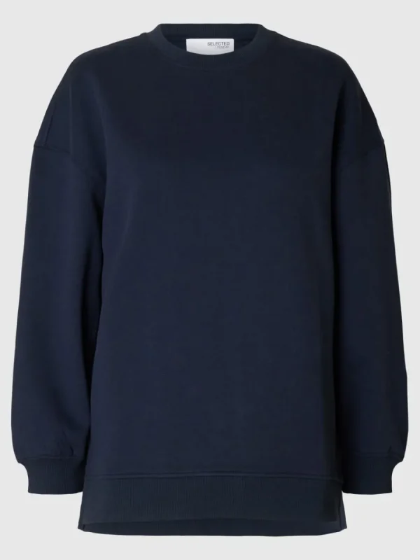 SELECTED LÅNG SWEATSHIRT Blue Clearance
