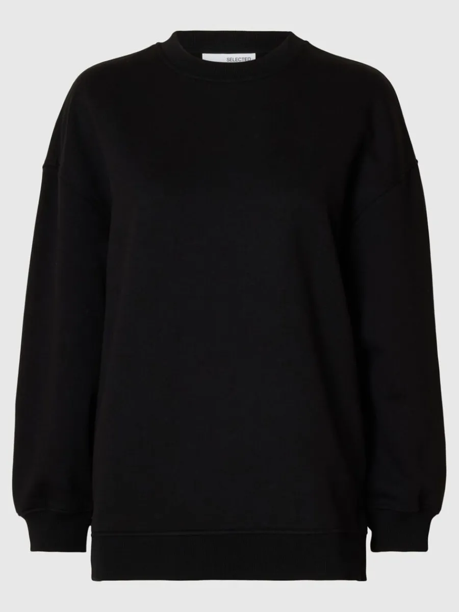 lng_sweatshirt_5.webp SELECTED LÅNG SWEATSHIRT Black Discount