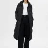 SELECTED LÅNG TÄCKKAPPA Black Online