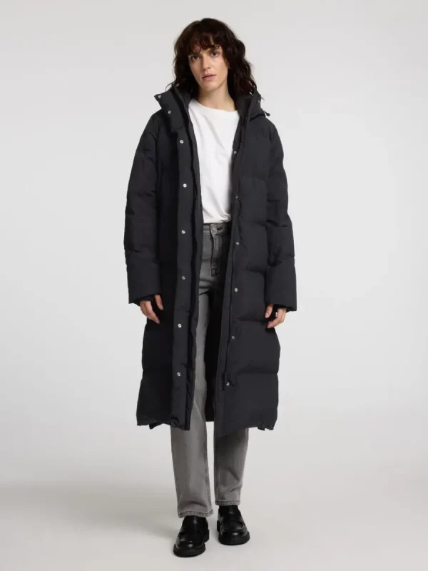 SELECTED LÅNG TÄCKKAPPA Black Online