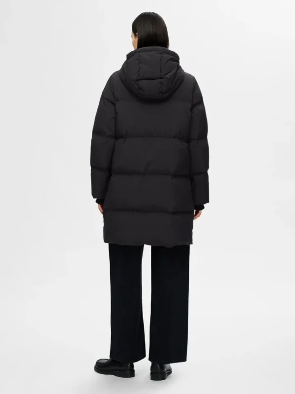 SELECTED LÅNG TÄCKKAPPA Black Flash Sale