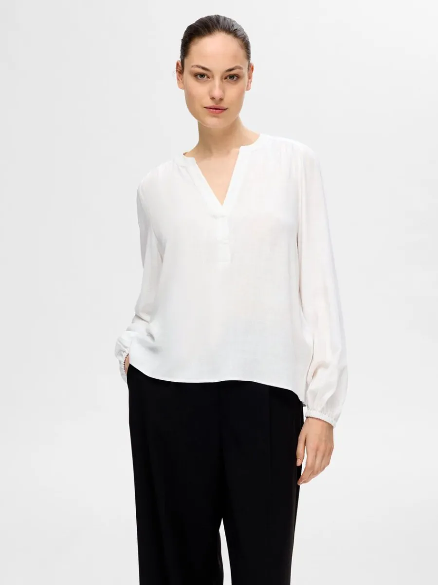 lnga_rmar_blus_0-5.webp SELECTED LÅNGA ÄRMAR BLUS White Clearance