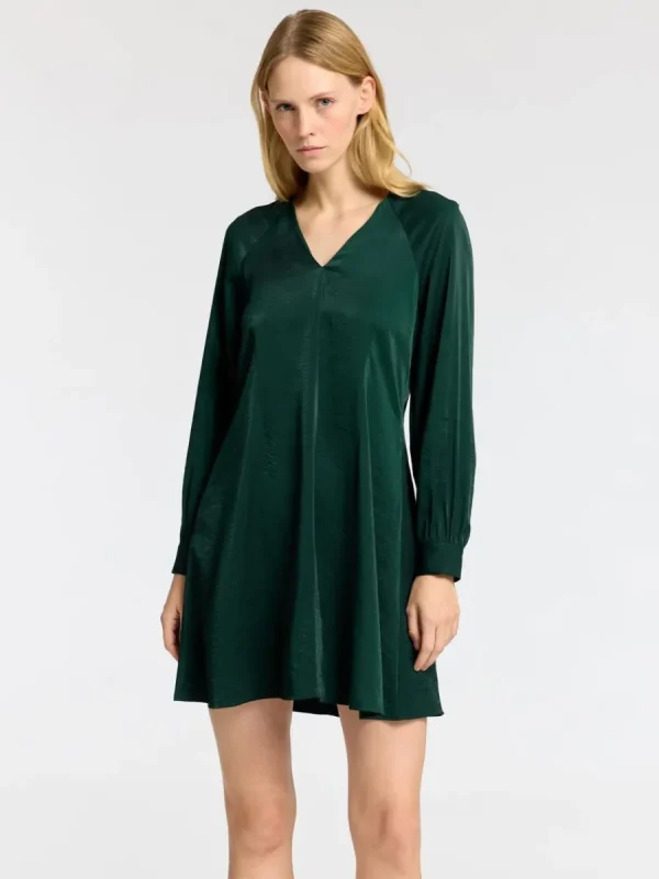 SELECTED LÅNGA ÄRMAR KORT KLÄNNING Green Shop