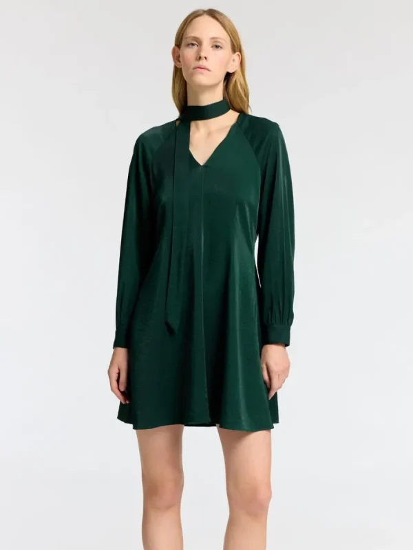 SELECTED LÅNGA ÄRMAR KORT KLÄNNING Green Shop