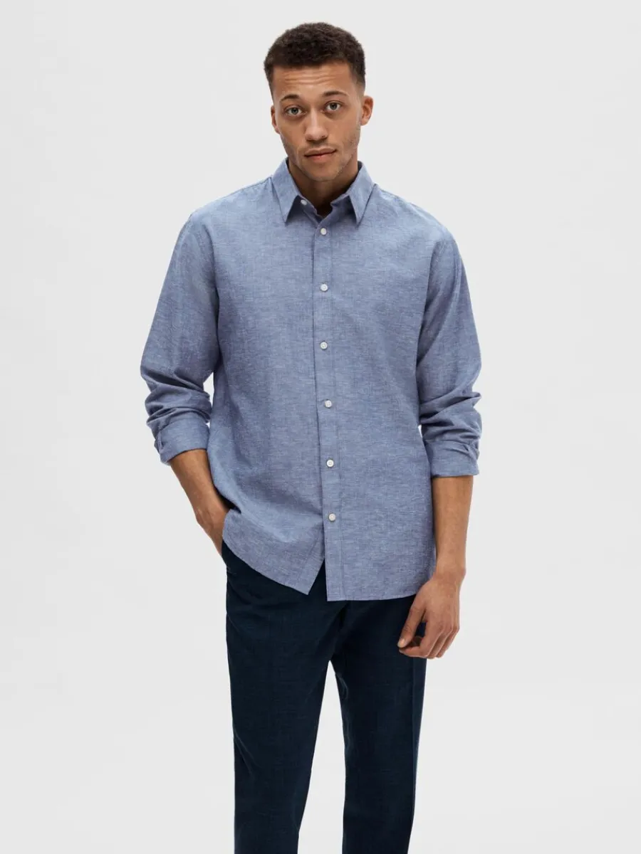 lnga_rmar_skjorta_0-4.webp SELECTED LÅNGA ÄRMAR SKJORTA Blue Fashion