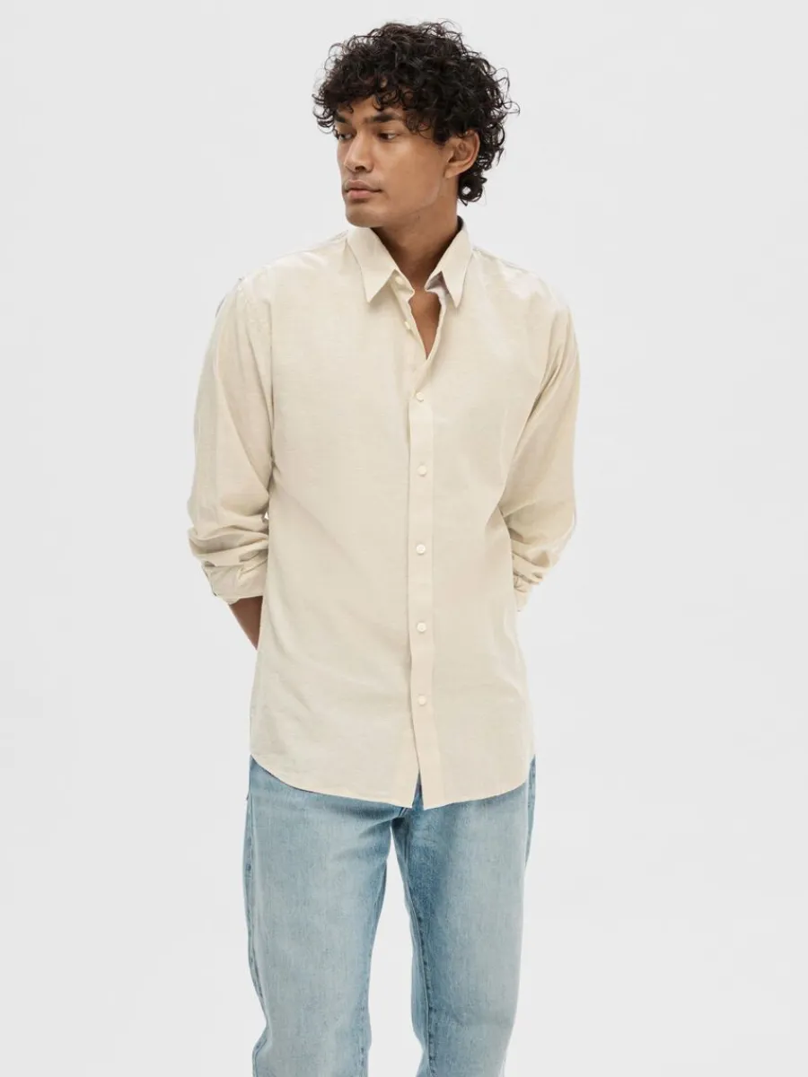 lnga_rmar_skjorta_0-7.webp SELECTED LÅNGA ÄRMAR SKJORTA Beige New