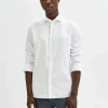 SELECTED LÅNGA ÄRMAR SKJORTA White Flash Sale