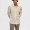 SELECTED LÅNGA ÄRMAR SKJORTA Beige Shop