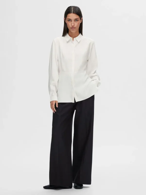 SELECTED LÅNGA ÄRMAR SKJORTA White Shop