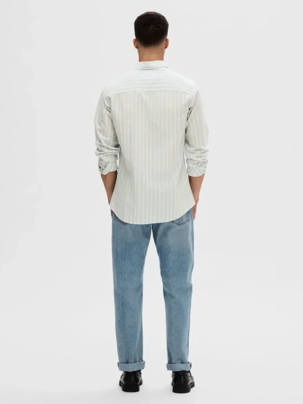 SELECTED LÅNGA ÄRMAR SKJORTA Blue Clearance