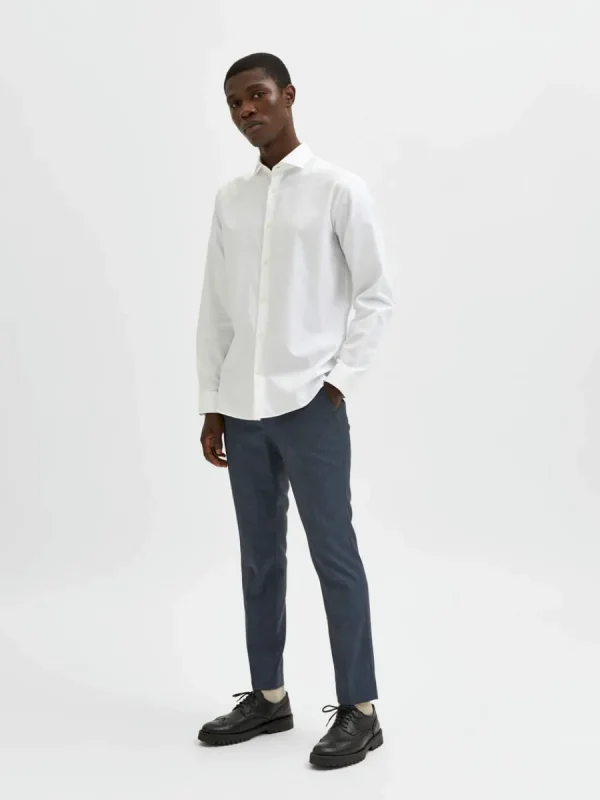 SELECTED LÅNGA ÄRMAR SKJORTA White Flash Sale