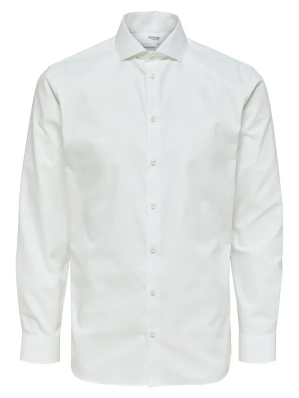 SELECTED LÅNGA ÄRMAR SKJORTA White Flash Sale