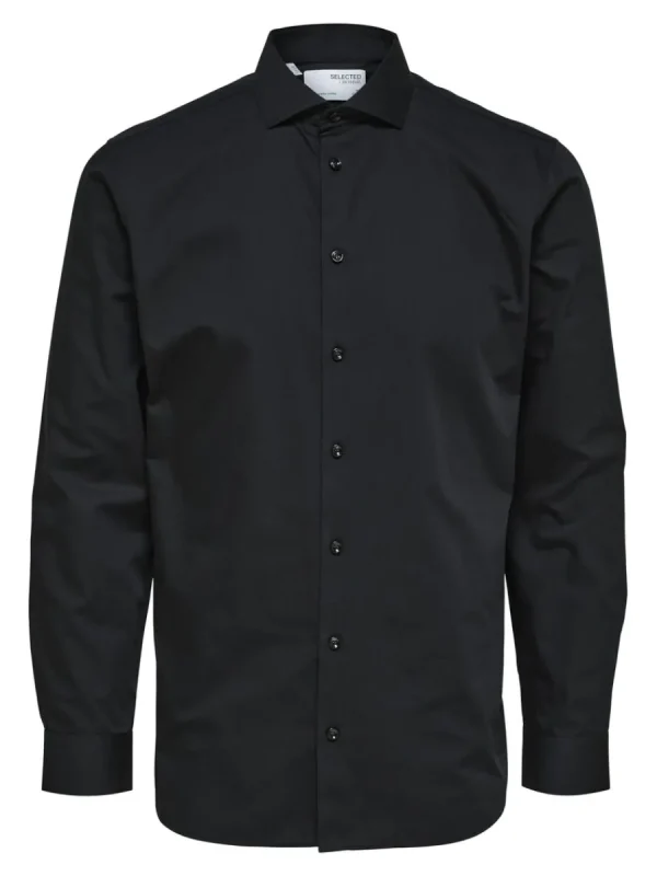 SELECTED LÅNGA ÄRMAR SKJORTA Black New
