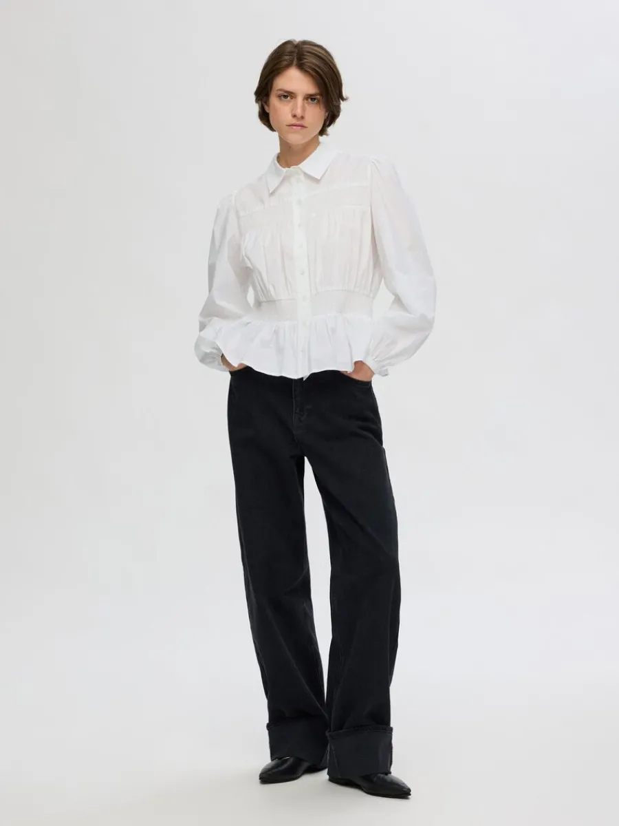 lnga_rmar_smocktopp_1.webp SELECTED LÅNGA ÄRMAR SMOCKTOPP White New