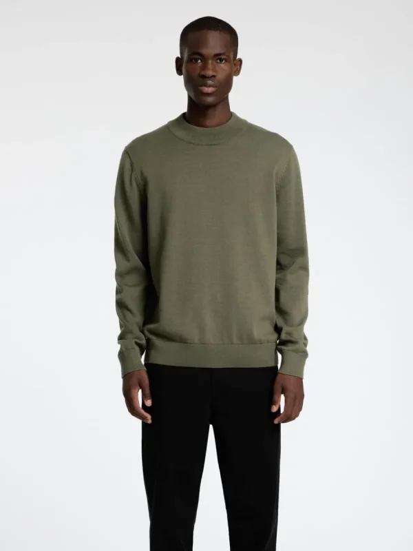 SELECTED LÅNGA ÄRMAR STICKAD TRÖJA Green Clearance