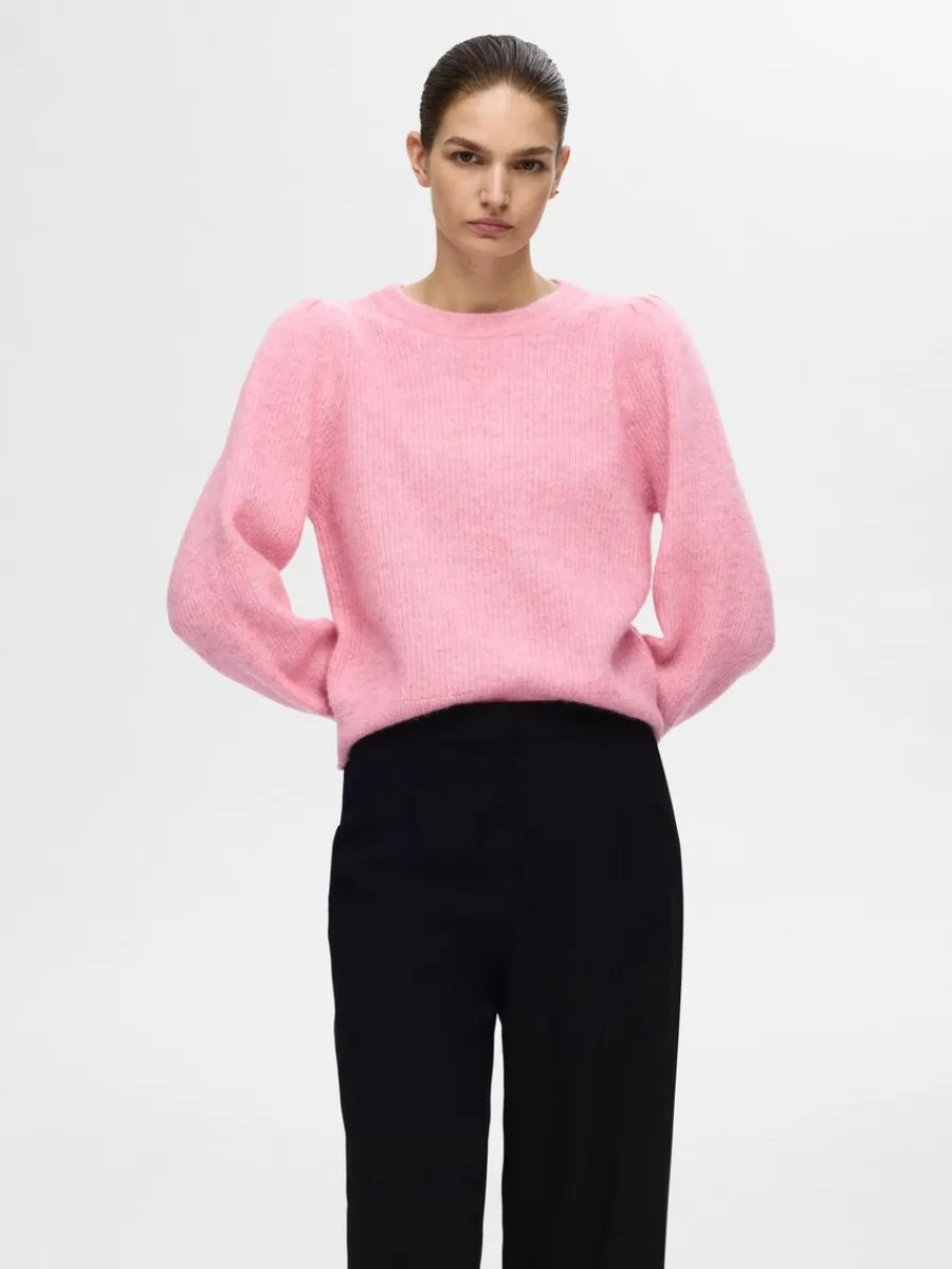 lnga_rmar_stickad_trja_0-8.webp SELECTED LÅNGA ÄRMAR STICKAD TRÖJA Pink Discount