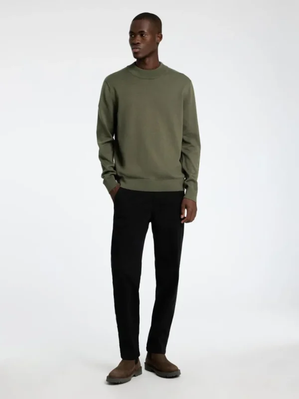 SELECTED LÅNGA ÄRMAR STICKAD TRÖJA Green Clearance