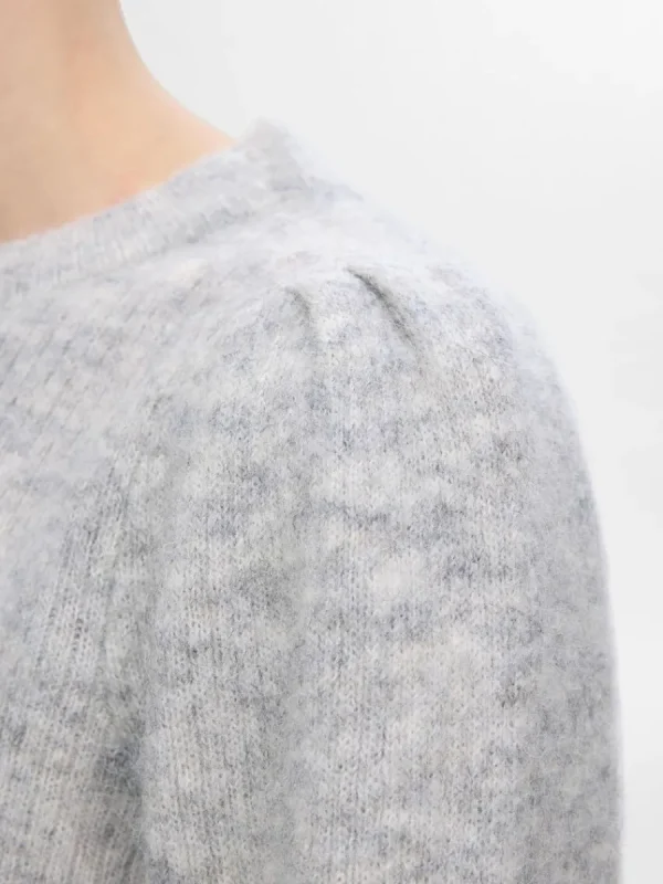 SELECTED LÅNGA ÄRMAR STICKAD TRÖJA Grey Best