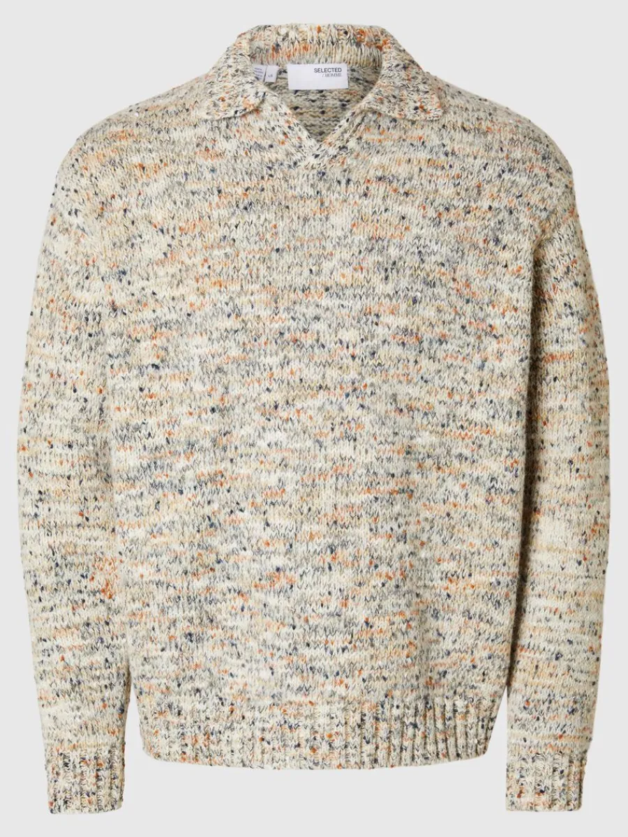 lnga_rmar_stickad_trja_4-10.webp SELECTED LÅNGA ÄRMAR STICKAD TRÖJA Beige Cheap