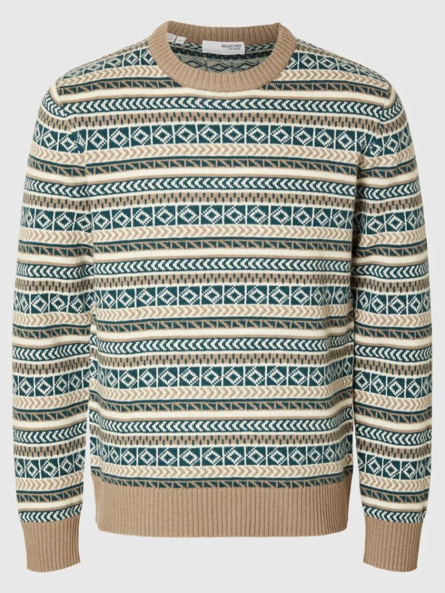 lnga_rmar_stickad_trja_4-8.webp SELECTED LÅNGA ÄRMAR STICKAD TRÖJA Coloured Fashion