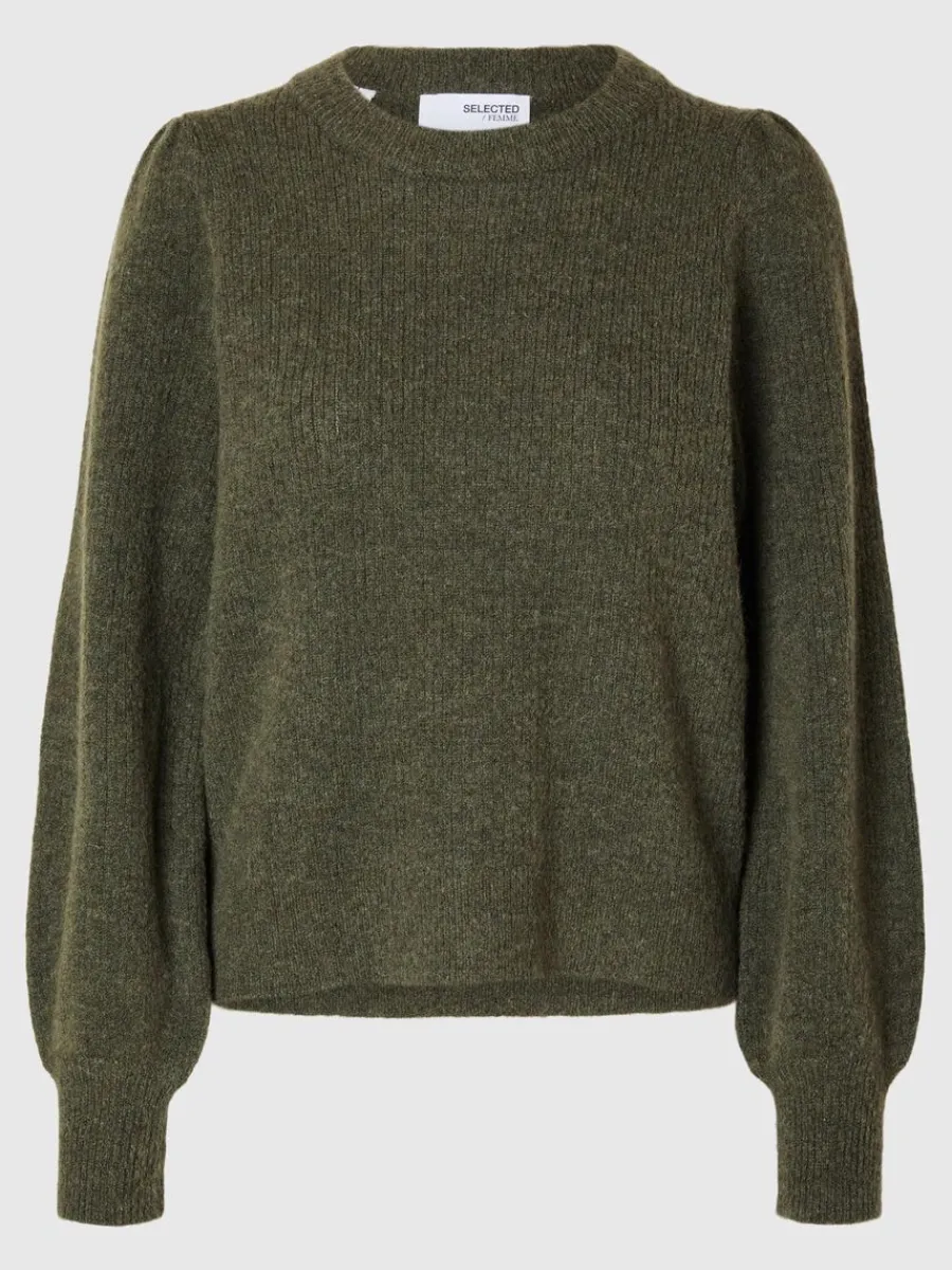 lnga_rmar_stickad_trja_5-4.webp SELECTED LÅNGA ÄRMAR STICKAD TRÖJA Green Shop