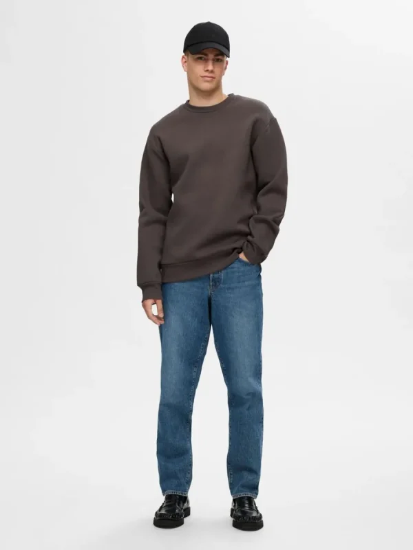 SELECTED LÅNGA ÄRMAR SWEATSHIRT Brown Sale