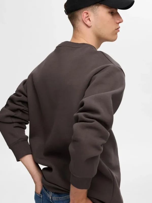SELECTED LÅNGA ÄRMAR SWEATSHIRT Brown Sale