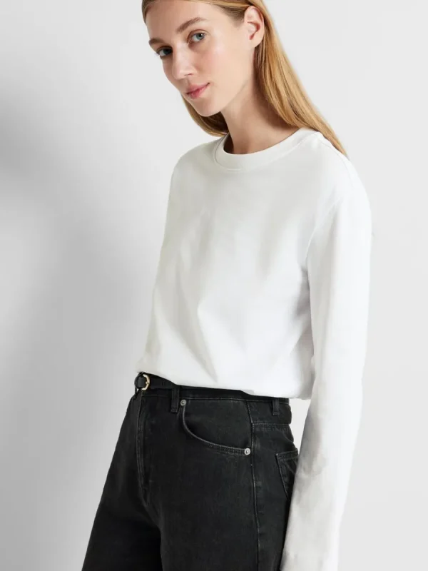SELECTED LÅNGÄRMAD BOXY T-SHIRT White Fashion