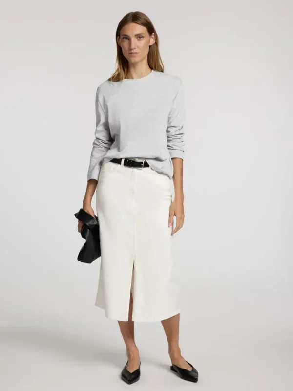 SELECTED LÅNGÄRMAD BOXY T-SHIRT Grey Sale