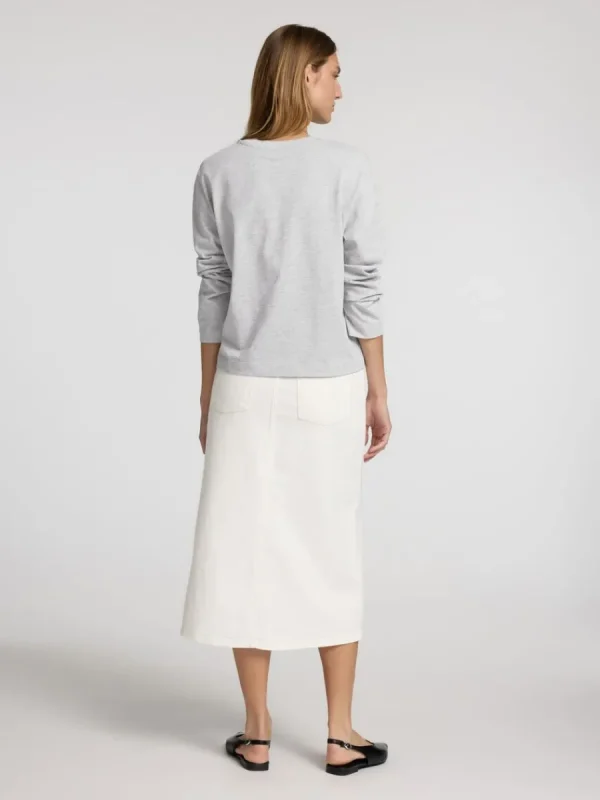 SELECTED LÅNGÄRMAD BOXY T-SHIRT Grey Sale