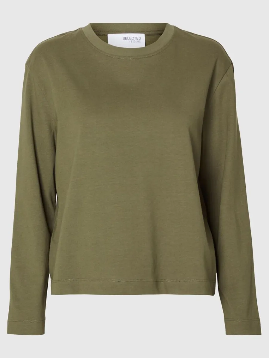 lngrmad_boxy_tshirt_5-2.webp SELECTED LÅNGÄRMAD BOXY T-SHIRT Green Cheap