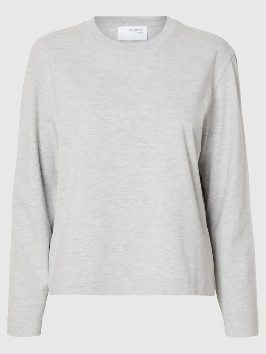 lngrmad_boxy_tshirt_5.webp SELECTED LÅNGÄRMAD BOXY T-SHIRT Grey Sale