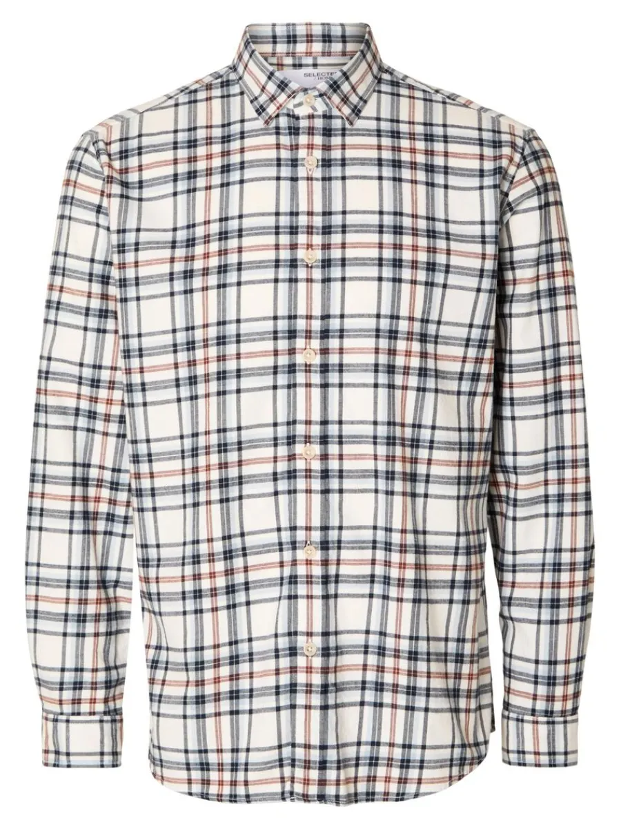 lngrmad_flanell_skjorta_4.webp SELECTED LÅNGÄRMAD FLANELL SKJORTA Beige Store