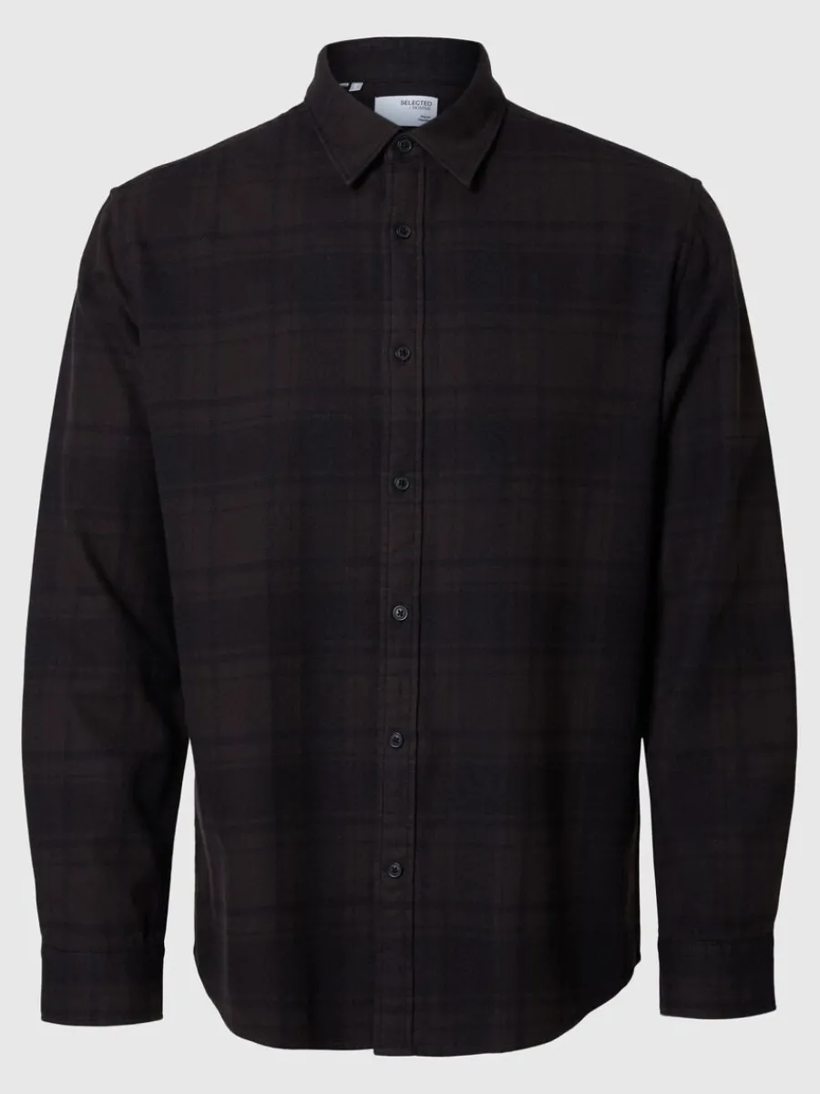 lngrmad_flanellskjorta_4.webp SELECTED LÅNGÄRMAD FLANELLSKJORTA Brown Discount