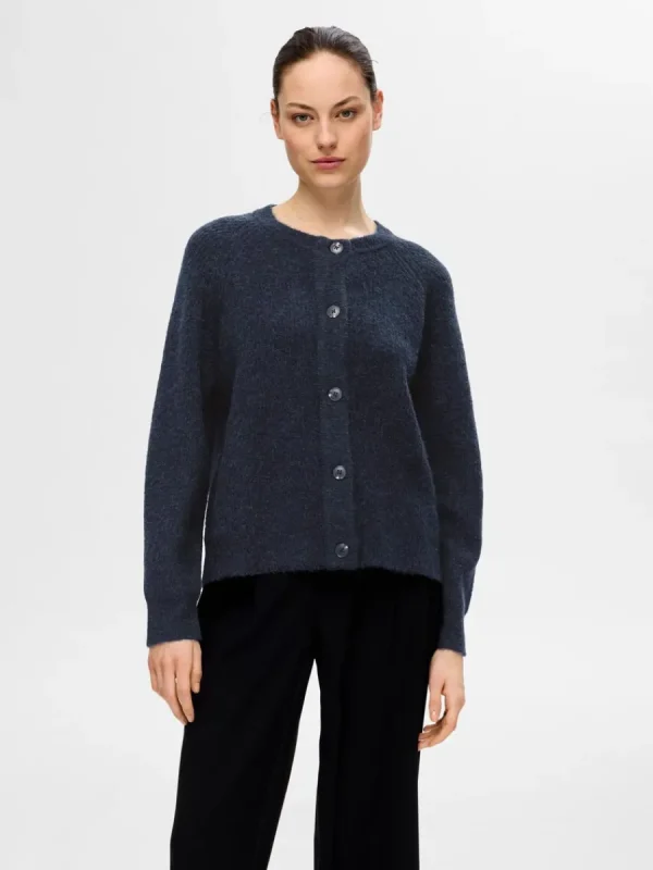 SELECTED LÅNGÄRMAD KOFTA Blue Shop
