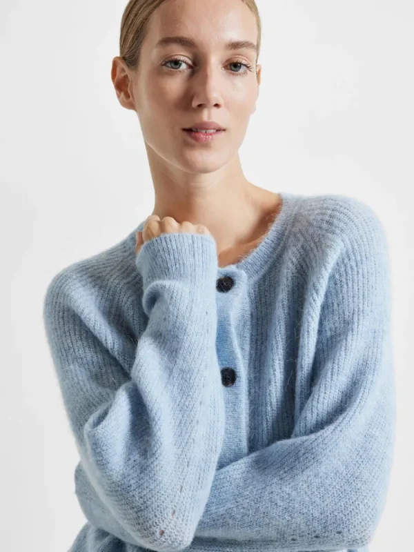 SELECTED LÅNGÄRMAD KOFTA Blue Sale
