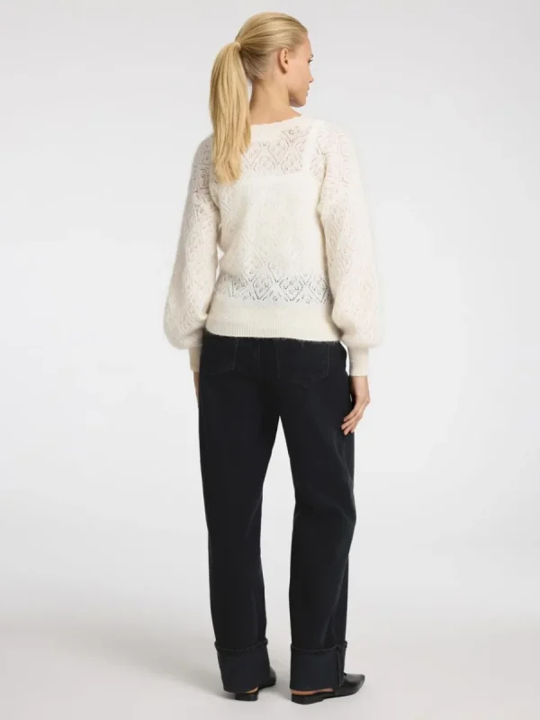SELECTED LÅNGÄRMAD OMLOTTKOFTA White Online