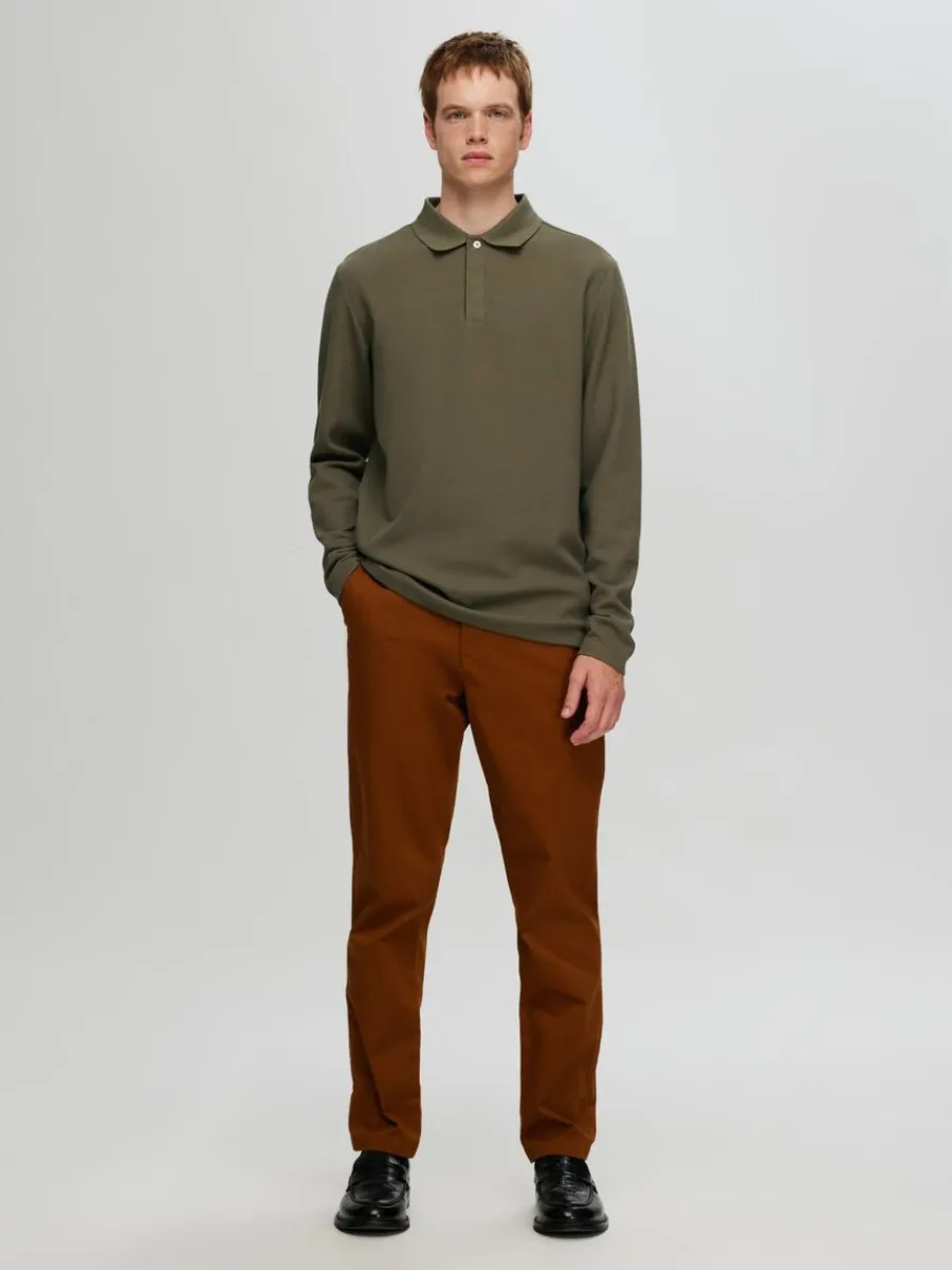 lngrmad_piktrja_1.webp SELECTED LÅNGÄRMAD PIKÉTRÖJA Green Best Sale