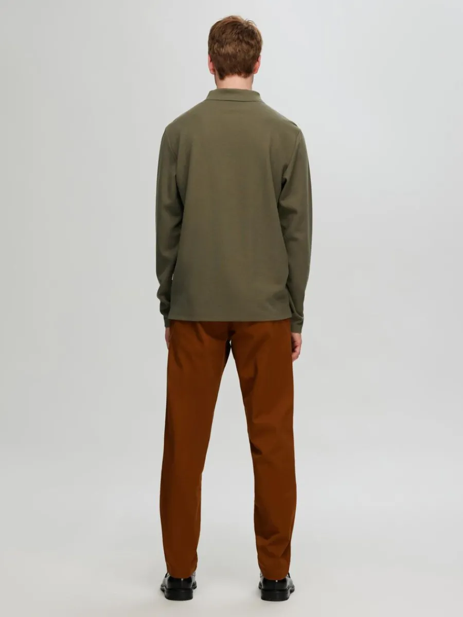 lngrmad_piktrja_5.webp SELECTED LÅNGÄRMAD PIKÉTRÖJA Green Best Sale