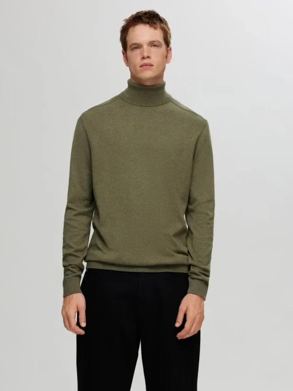 SELECTED LÅNGÄRMAD POLOTRÖJA TRÖJA Green New