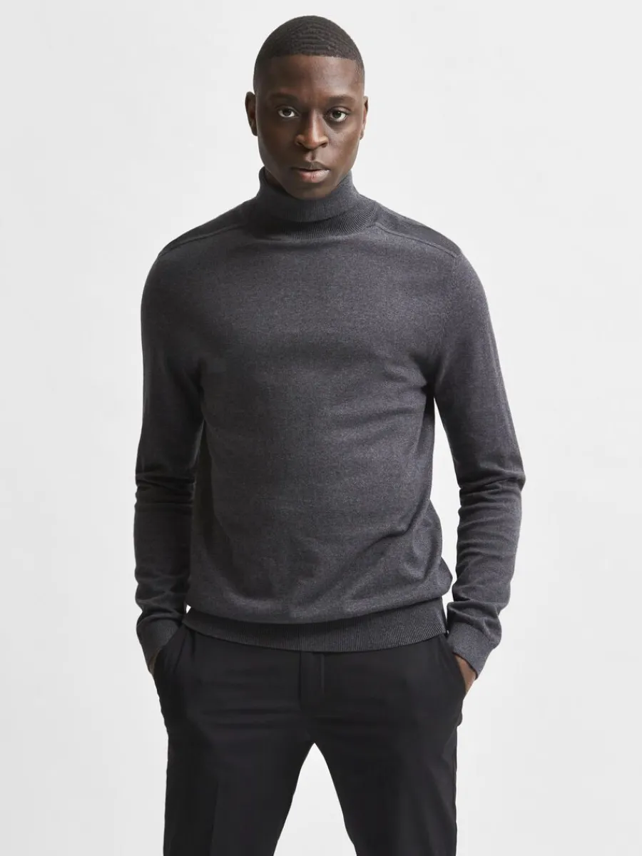 lngrmad_polotrja_trja_0-4.webp SELECTED LÅNGÄRMAD POLOTRÖJA TRÖJA Grey Best Sale