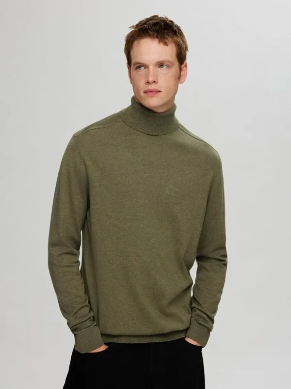 SELECTED LÅNGÄRMAD POLOTRÖJA TRÖJA Green New