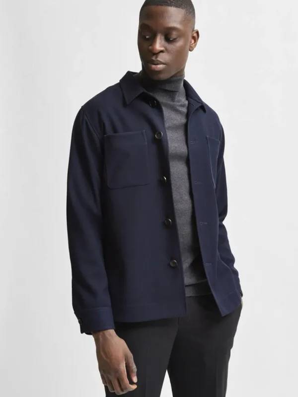 SELECTED LÅNGÄRMAD POLOTRÖJA TRÖJA Grey Best Sale
