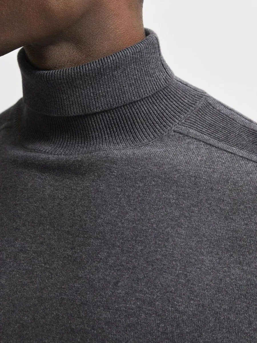 lngrmad_polotrja_trja_3-4.webp SELECTED LÅNGÄRMAD POLOTRÖJA TRÖJA Grey Best Sale