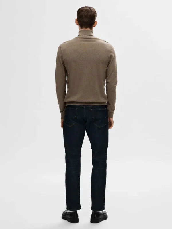 SELECTED LÅNGÄRMAD POLOTRÖJA TRÖJA Brown Online