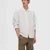 SELECTED LÅNGÄRMAD SKJORTA White Discount