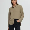 SELECTED LÅNGÄRMAD SKJORTA Brown New