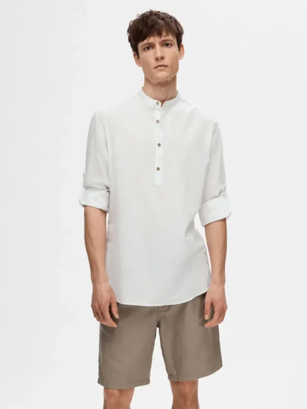 SELECTED LÅNGÄRMAD SKJORTA White Fashion